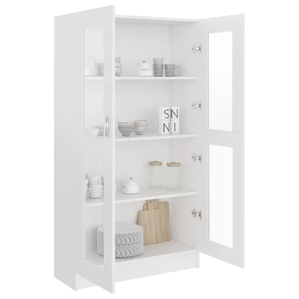 Vitrine Cabinet Display Bookcase Storage for Home 82.5x30.5x150cm