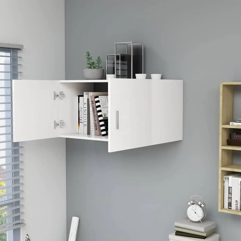 Wall Mounted Cabinet for Storage and Display 80x39x40cm White
