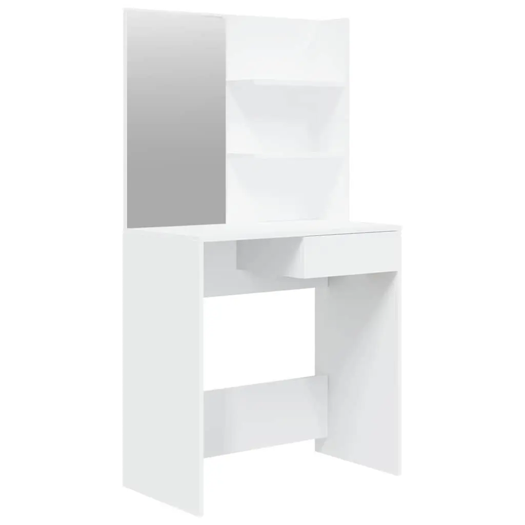 Dressing Table with Mirror White Vanity Makeup Desk Bedroom Furniture Storage