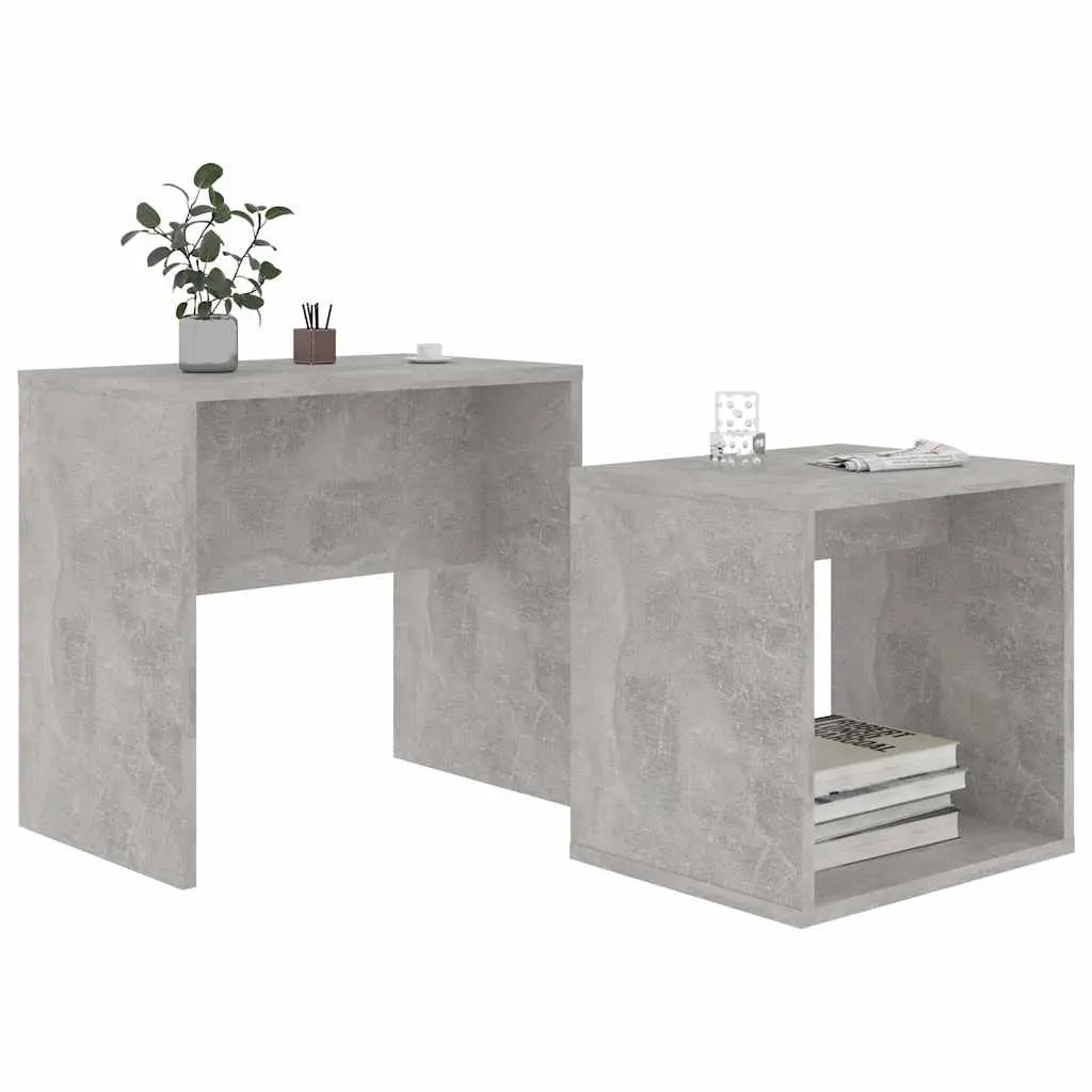 2-Piece Grey Nesting Coffee Tables