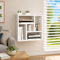 Floating Wall Shelf Dimensions 45x16x45 cm in White