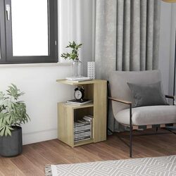 Dimensions-Focused Side Table with Storage