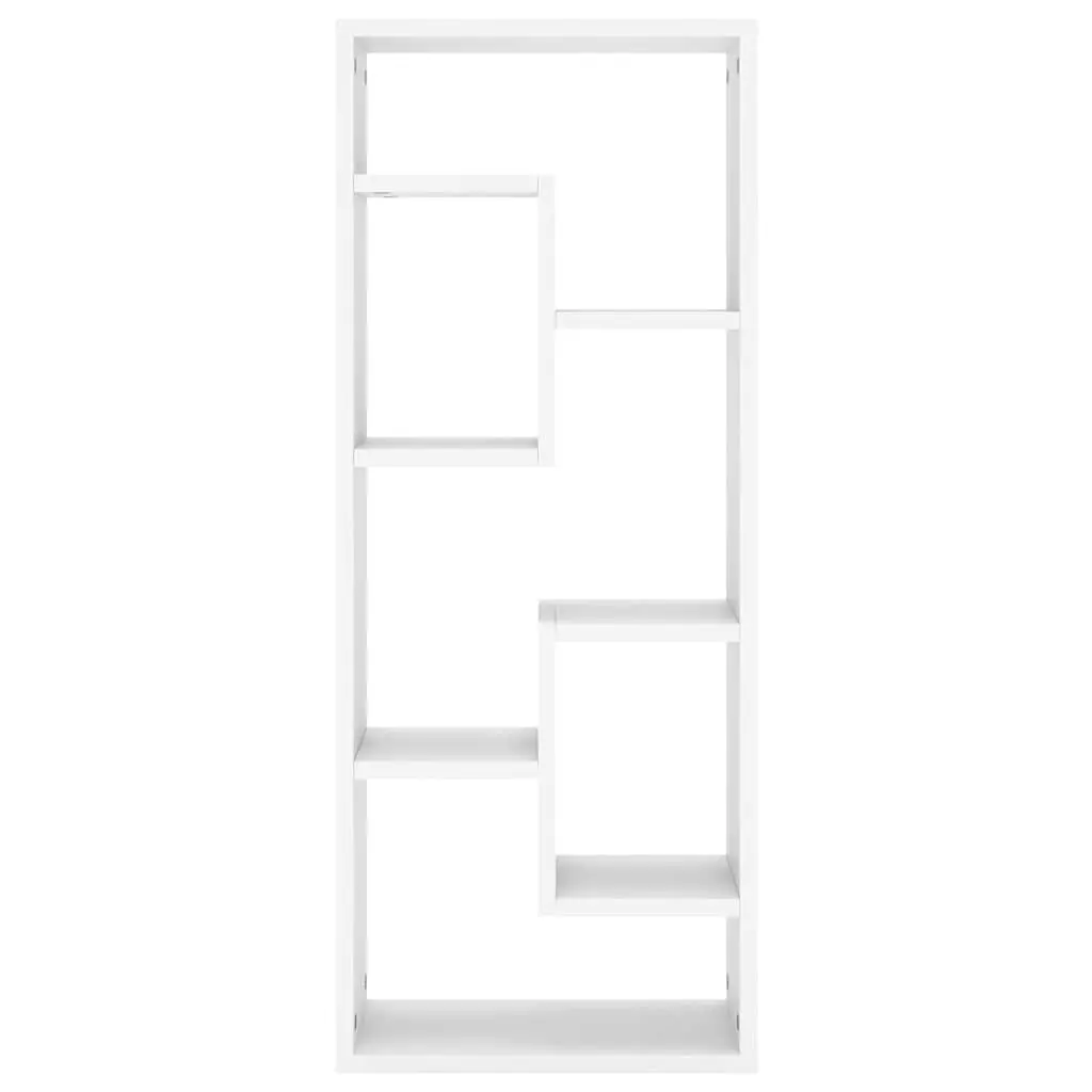 Wall Shelf White Open Display Storage Cabinet 36 x 16 x 90 cm