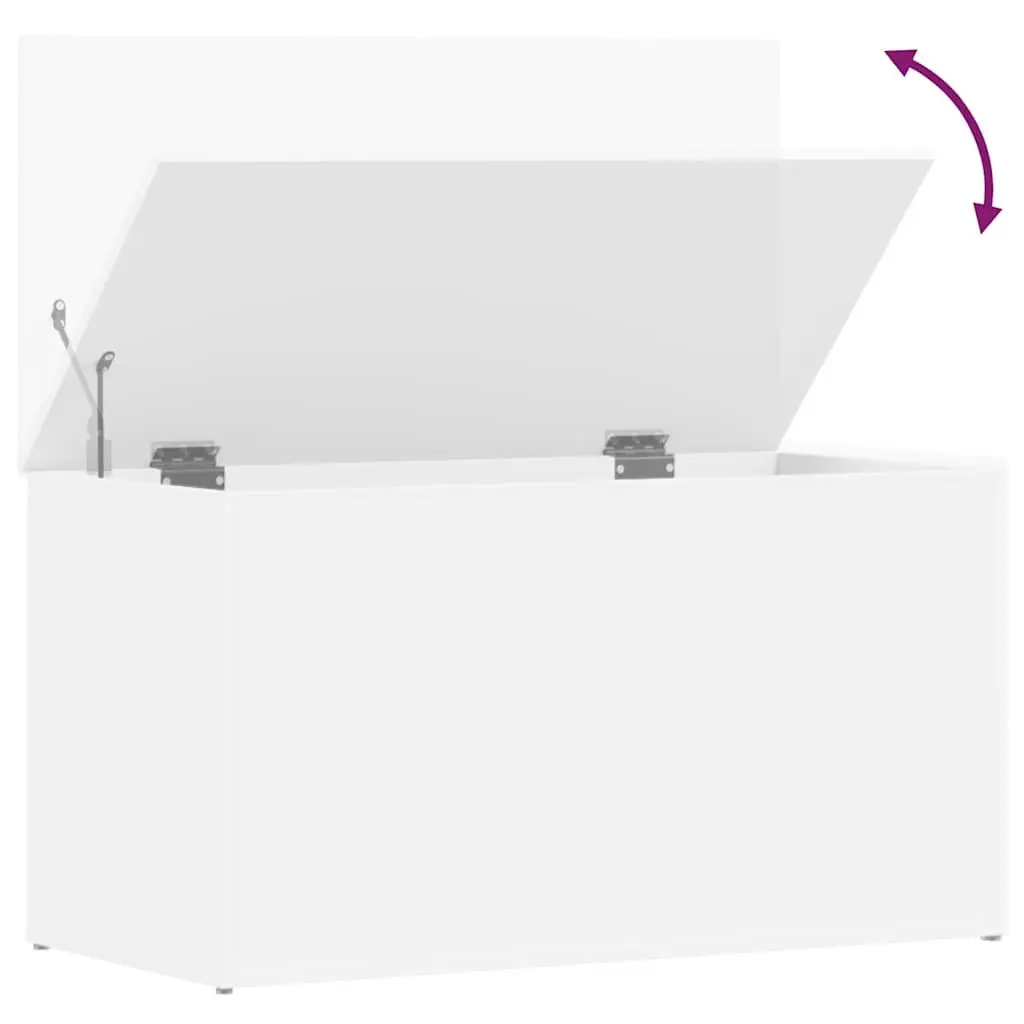 Storage Chest White Modern Living Room Bedroom Organizer 84L x 42W x 46H cm