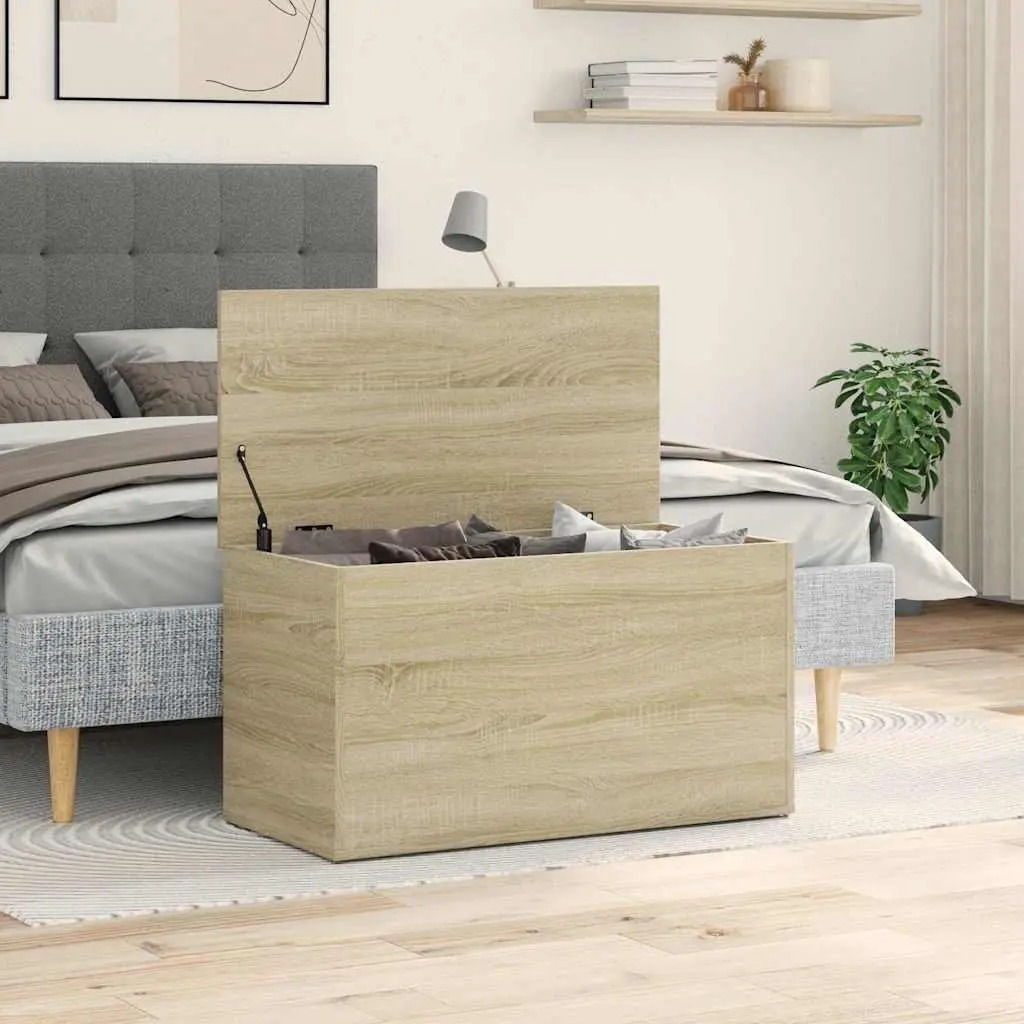 Storage Chest Wooden Organizer for Living Room Bedroom 84x42x46cm
