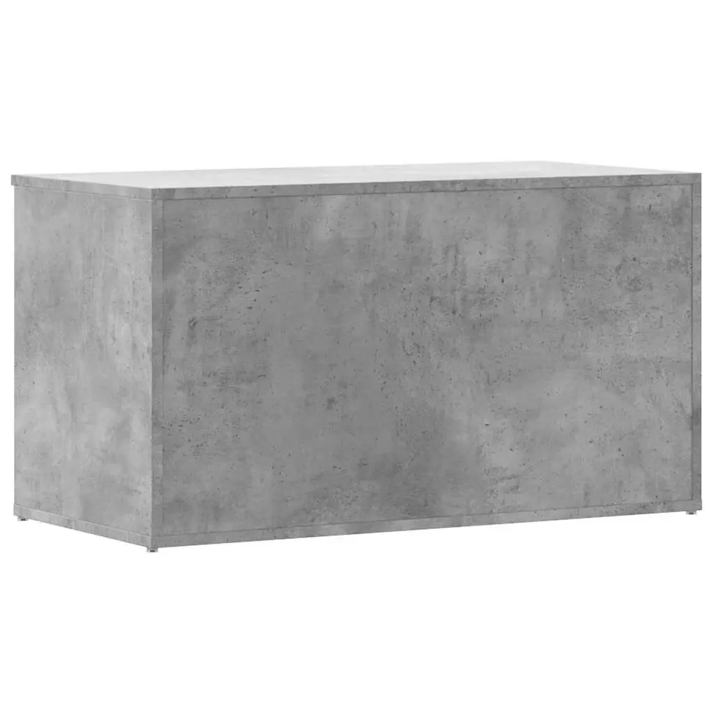 Storage Chest Grey Engineered Wood Bedroom Living Room Organizer Box
