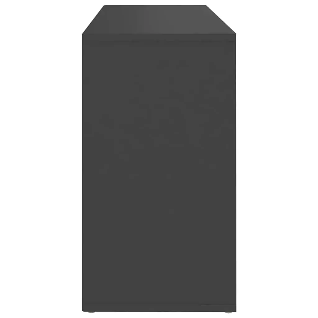 Shoe Bench Storage Organiser Grey 10 Shelves Home Organisation 103 x 30 x 55 cm