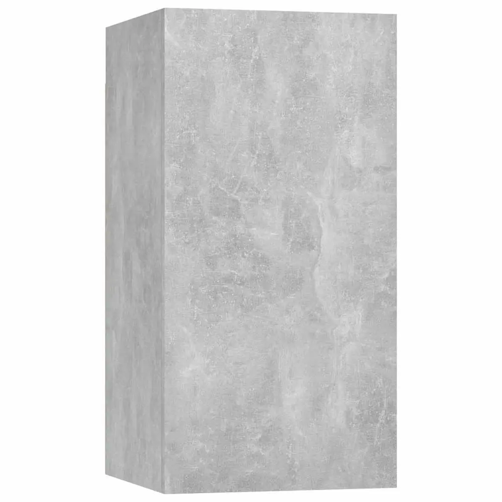 Grey Wall-Mounted TV Cabinet