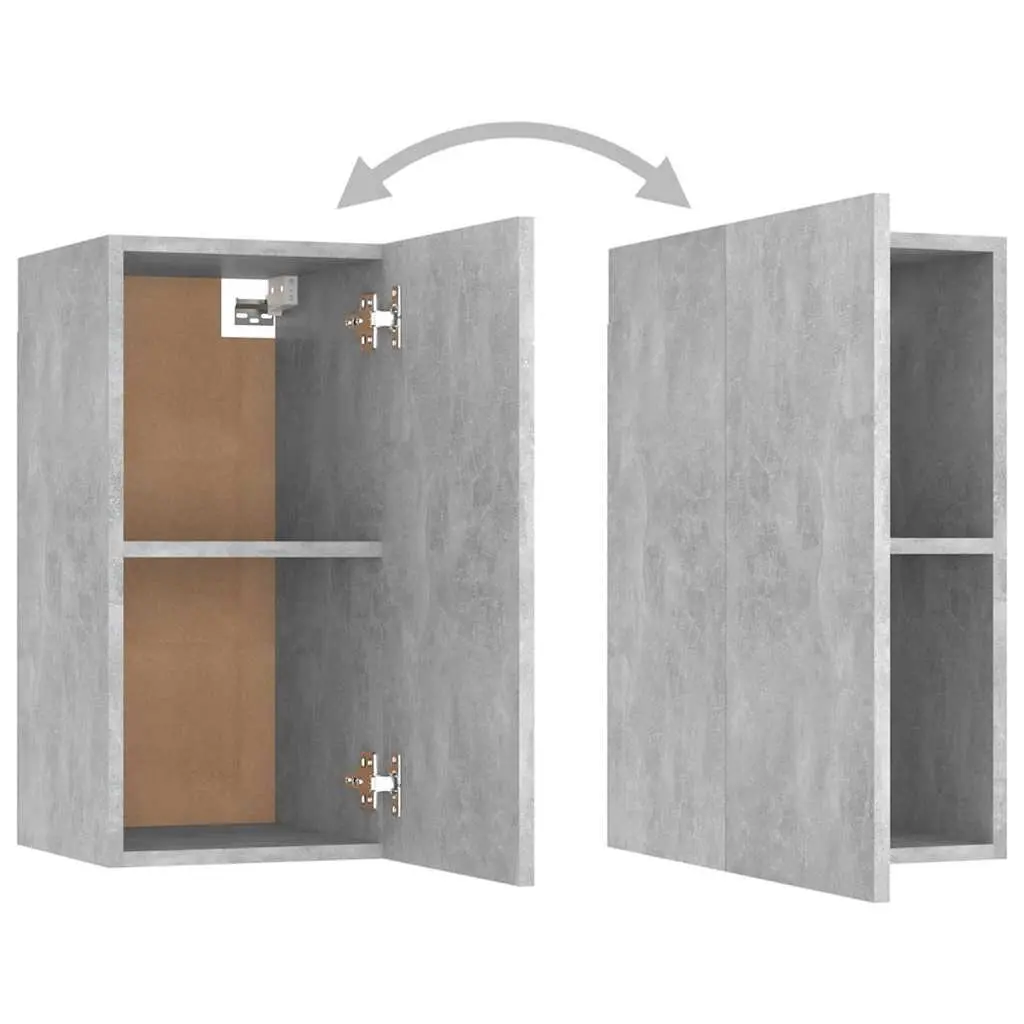 Grey Wall-Mounted TV Cabinet