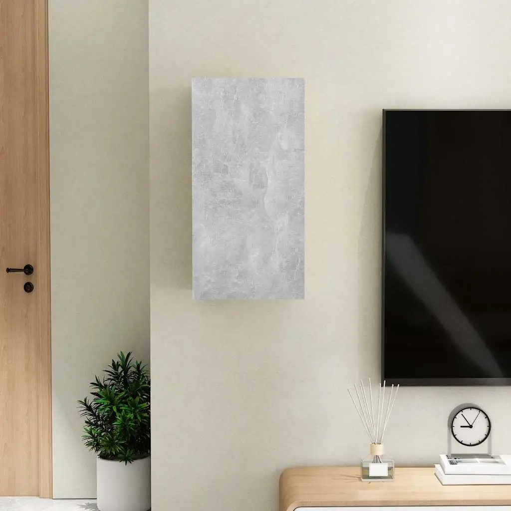 Grey Wall-Mounted TV Cabinet
