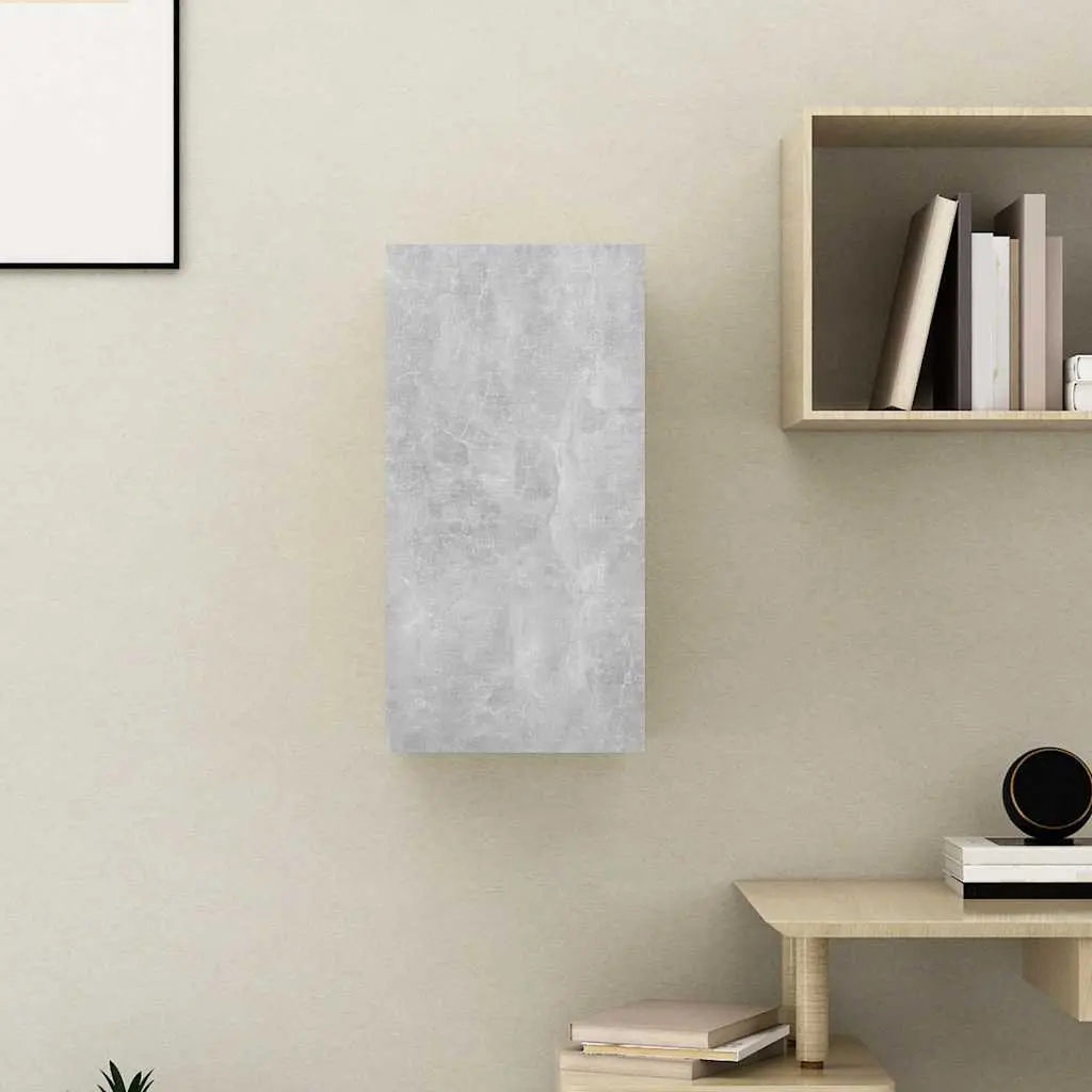 Grey Wall-Mounted TV Cabinet