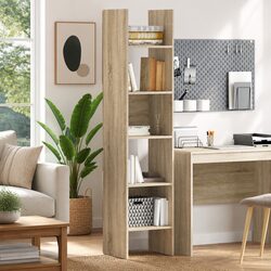 Dimensions of Sonoma Oak Book Cabinet - 40x35x180 cm