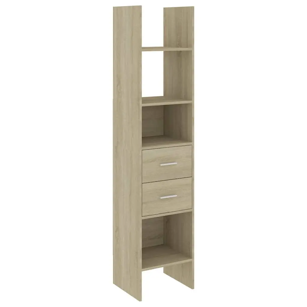 Book Cabinet for Home Storage 40x35x180cm Engineered Wood with Drawers