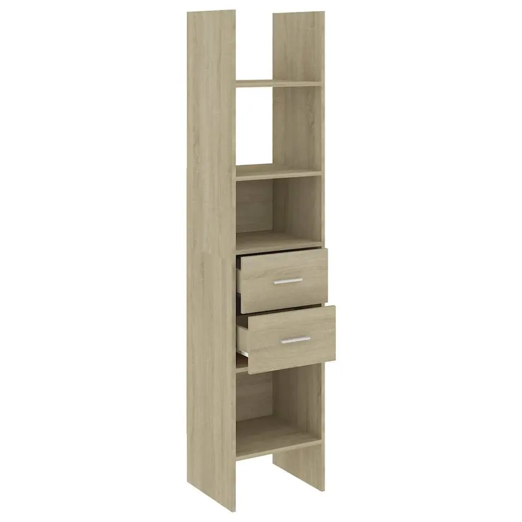 Book Cabinet for Home Storage 40x35x180cm Engineered Wood with Drawers