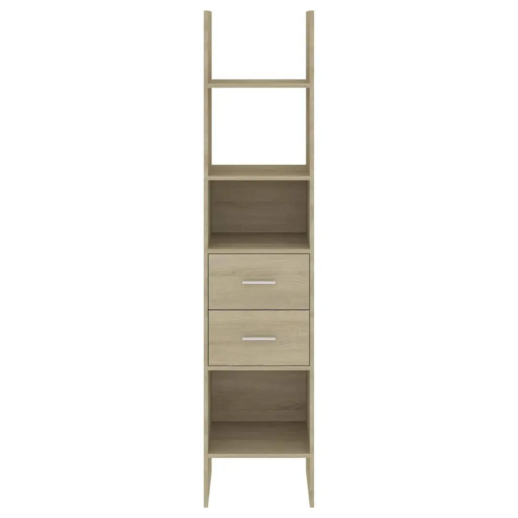 Book Cabinet for Home Storage 40x35x180cm Engineered Wood with Drawers