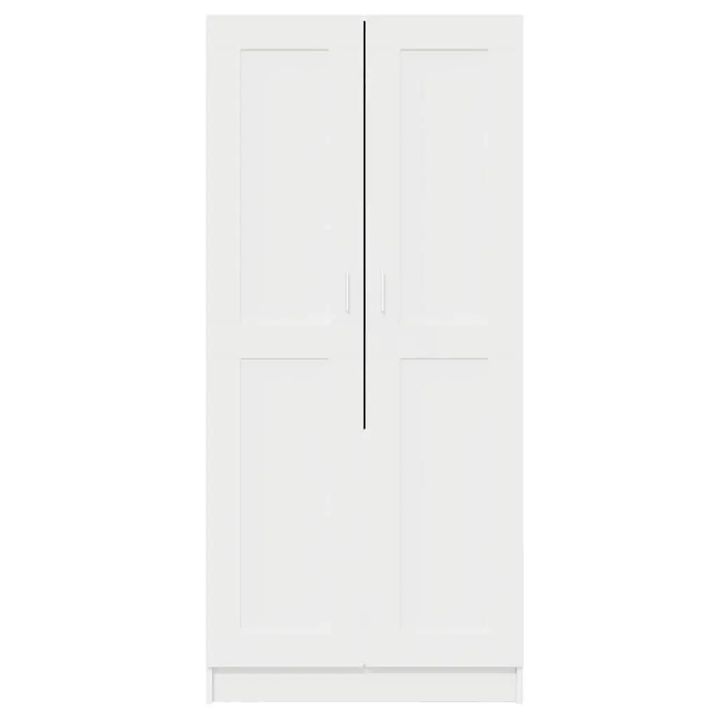 Wardrobe Cabinet Storage Organizer Bedroom Furniture White Compact 82.5 x 51.5 x 180 cm