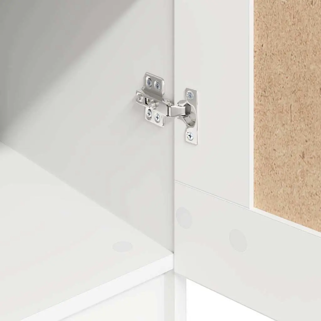 Wardrobe Cabinet Storage Organizer Bedroom Furniture White Compact 82.5 x 51.5 x 180 cm