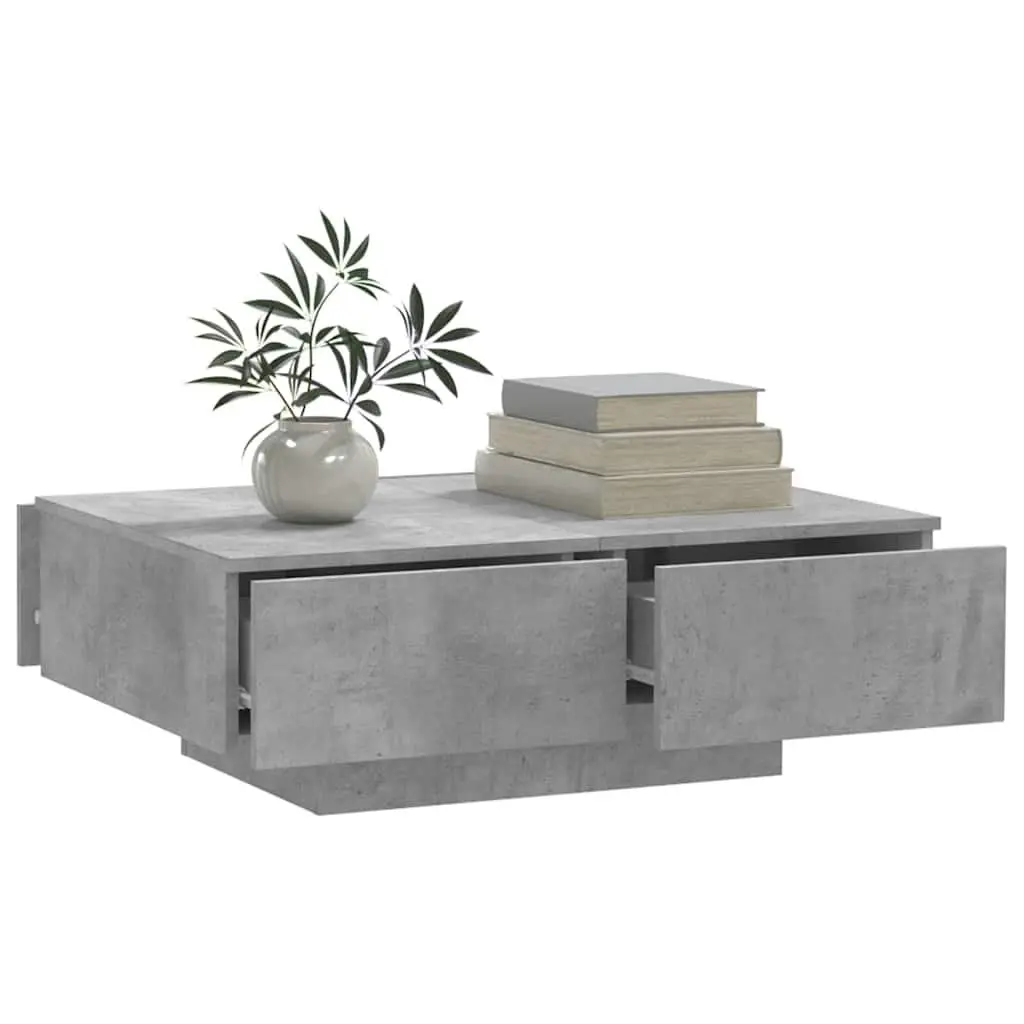 Coffee Table Grey 90x60x31 cm Engineered Wood Accent Table Living Room Furniture