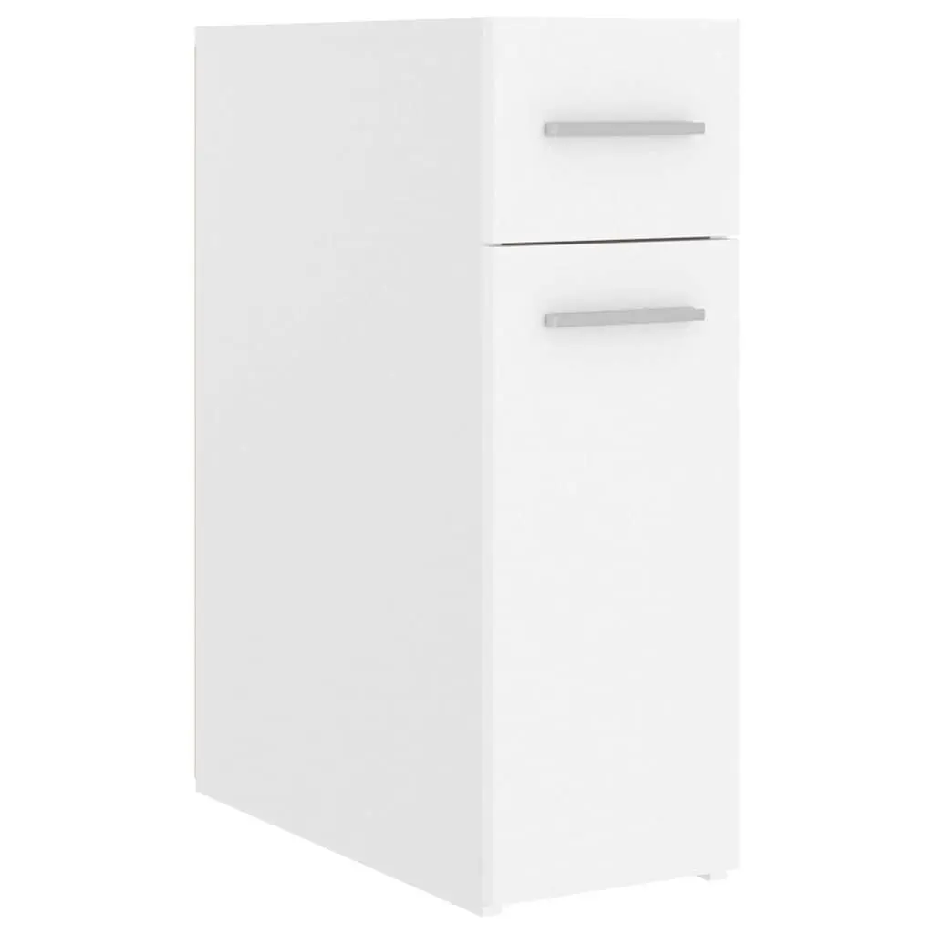 Storage Cabinet White Engineered Wood Apothecary Organiser Home 20 x 45.5 x 60 cm