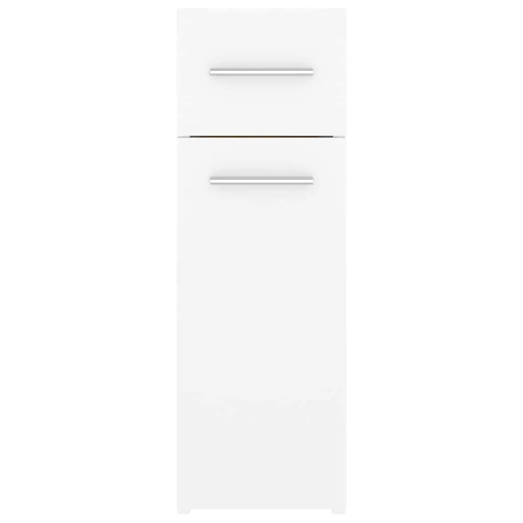 Storage Cabinet White Engineered Wood Apothecary Organiser Home 20 x 45.5 x 60 cm