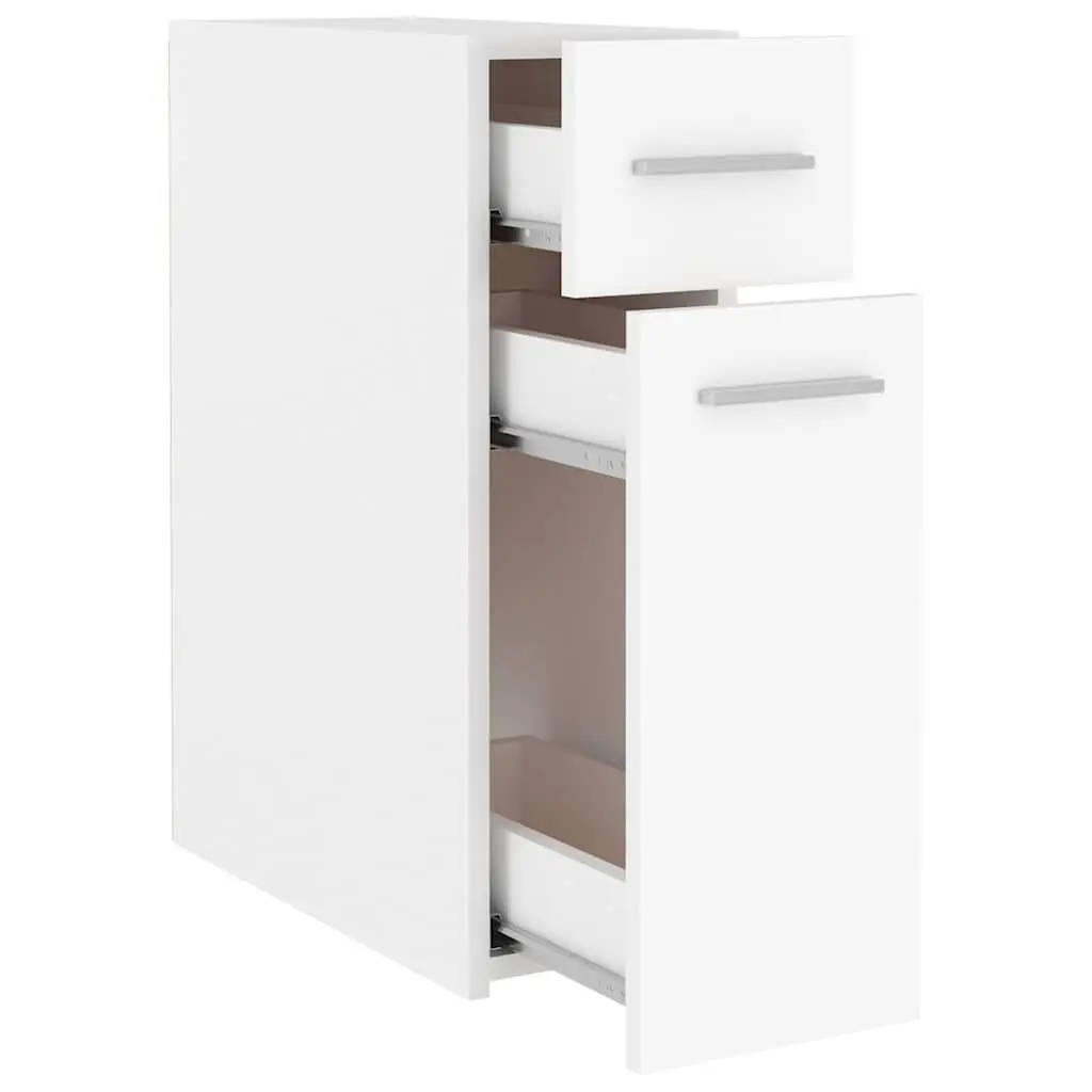 Storage Cabinet White Engineered Wood Apothecary Organiser Home 20 x 45.5 x 60 cm