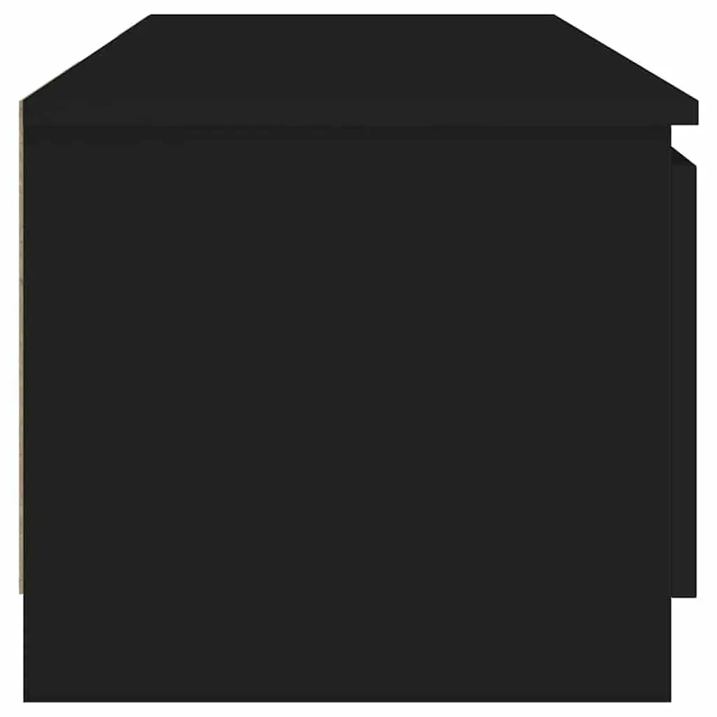 TV Cabinet for Living Room with RGB LED Lights Black 140 x 40 x 36 cm