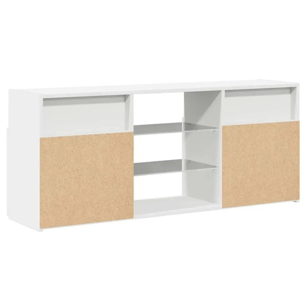 TV Cabinet for Living Room with LED Lights 120x30x50cm