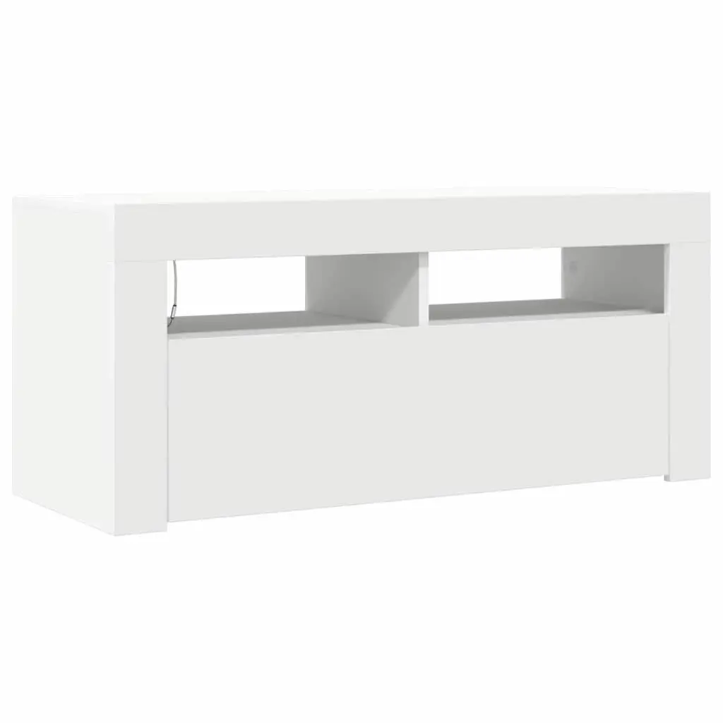 White LED TV Cabinet Unit