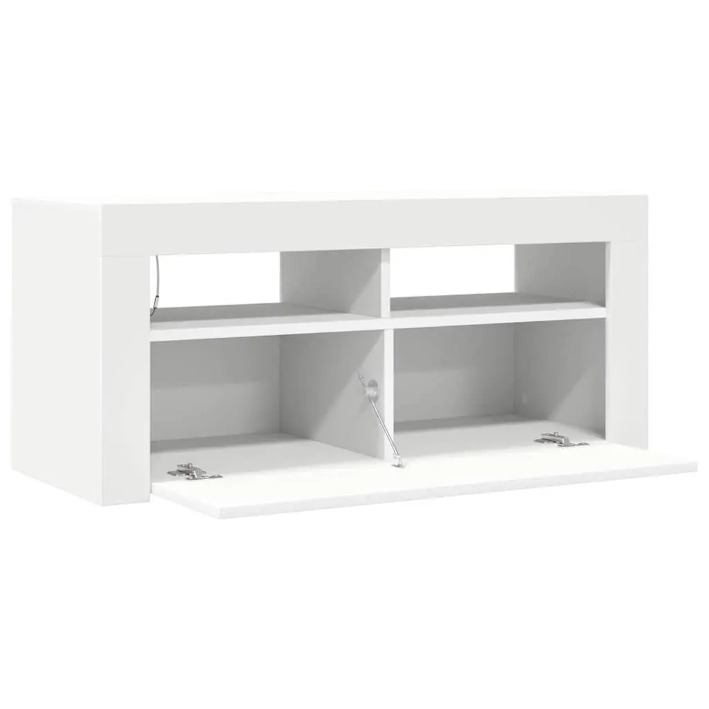 White LED TV Cabinet Unit