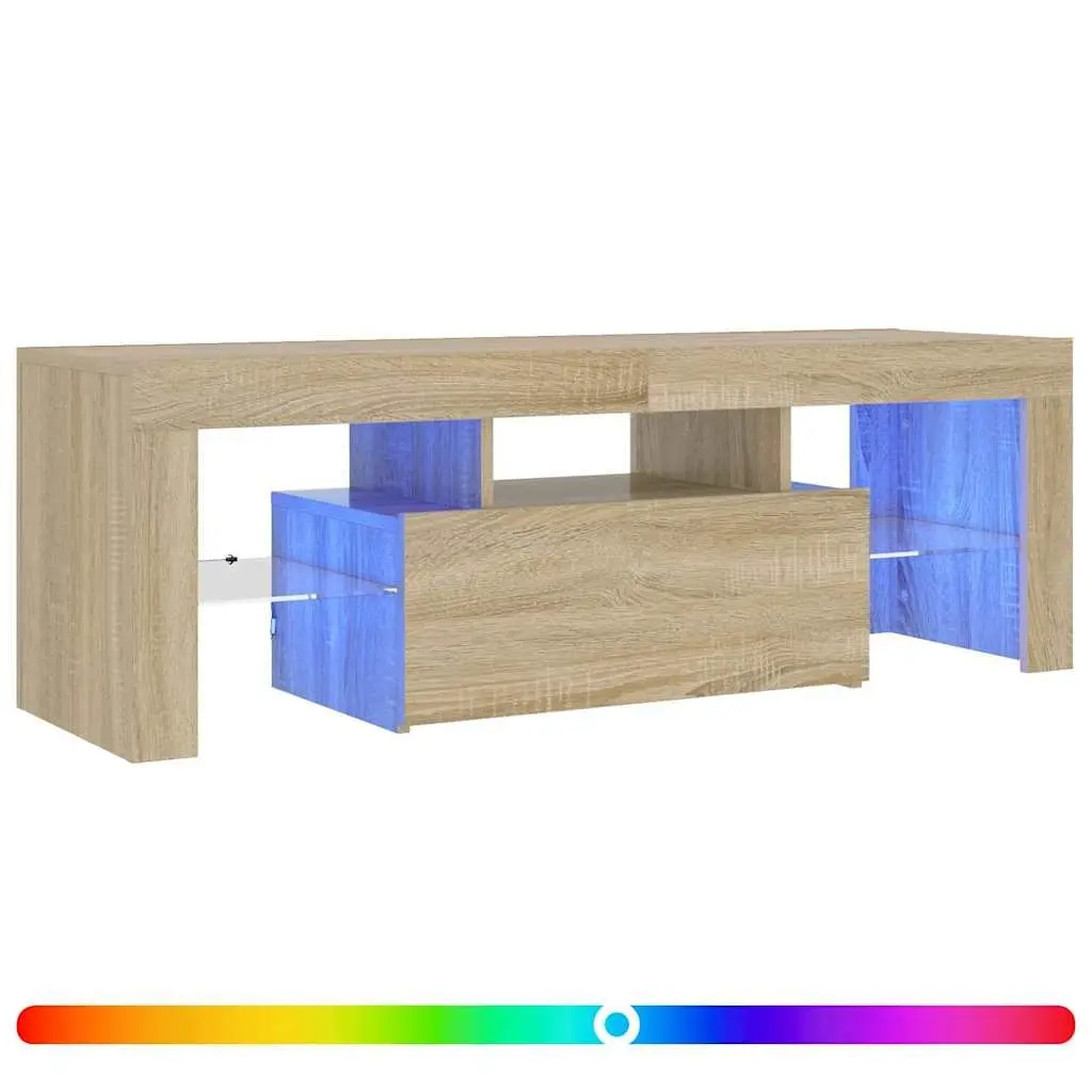 TV Cabinet for Living Room with RGB LED Lights 120x35x40cm