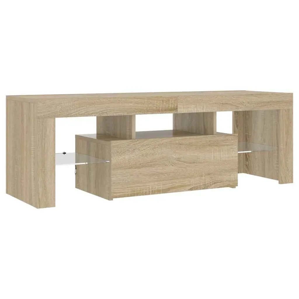 TV Cabinet for Living Room with RGB LED Lights 120x35x40cm