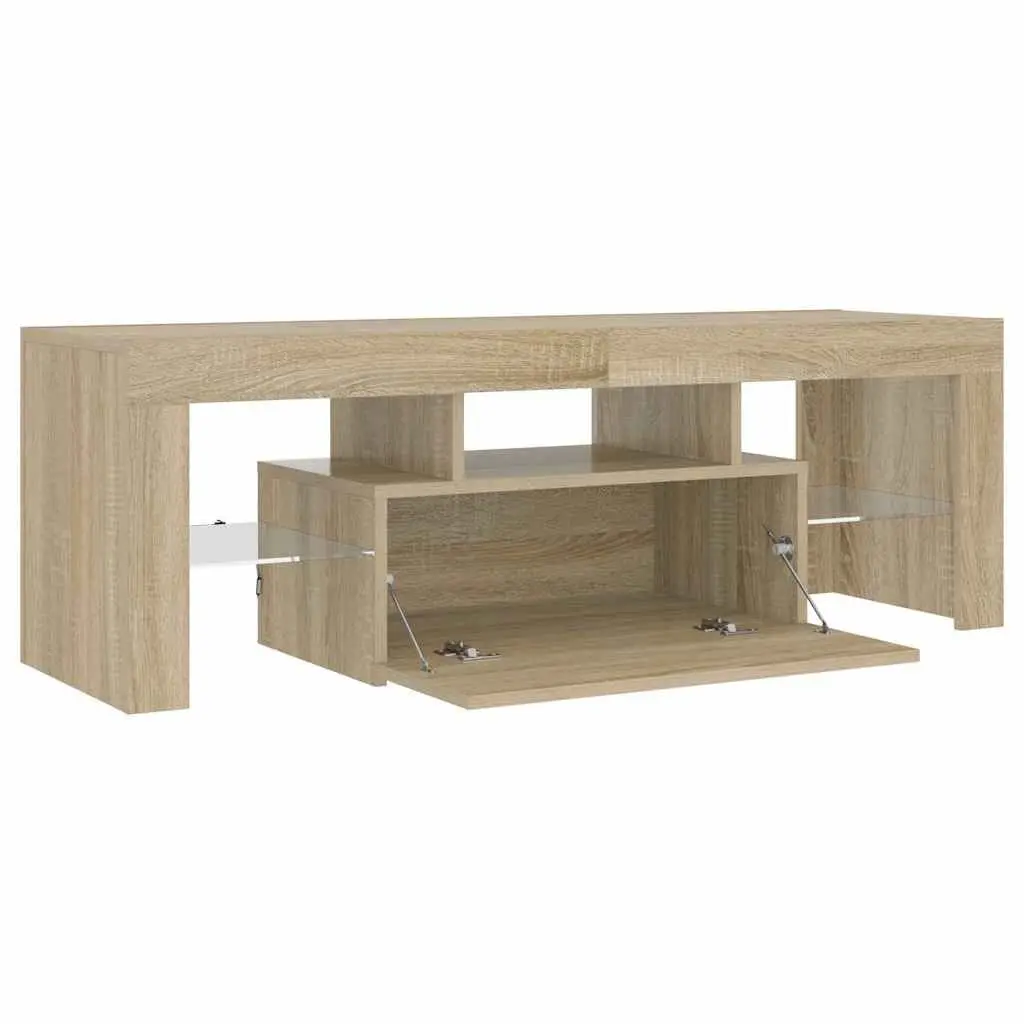 TV Cabinet for Living Room with RGB LED Lights 120x35x40cm