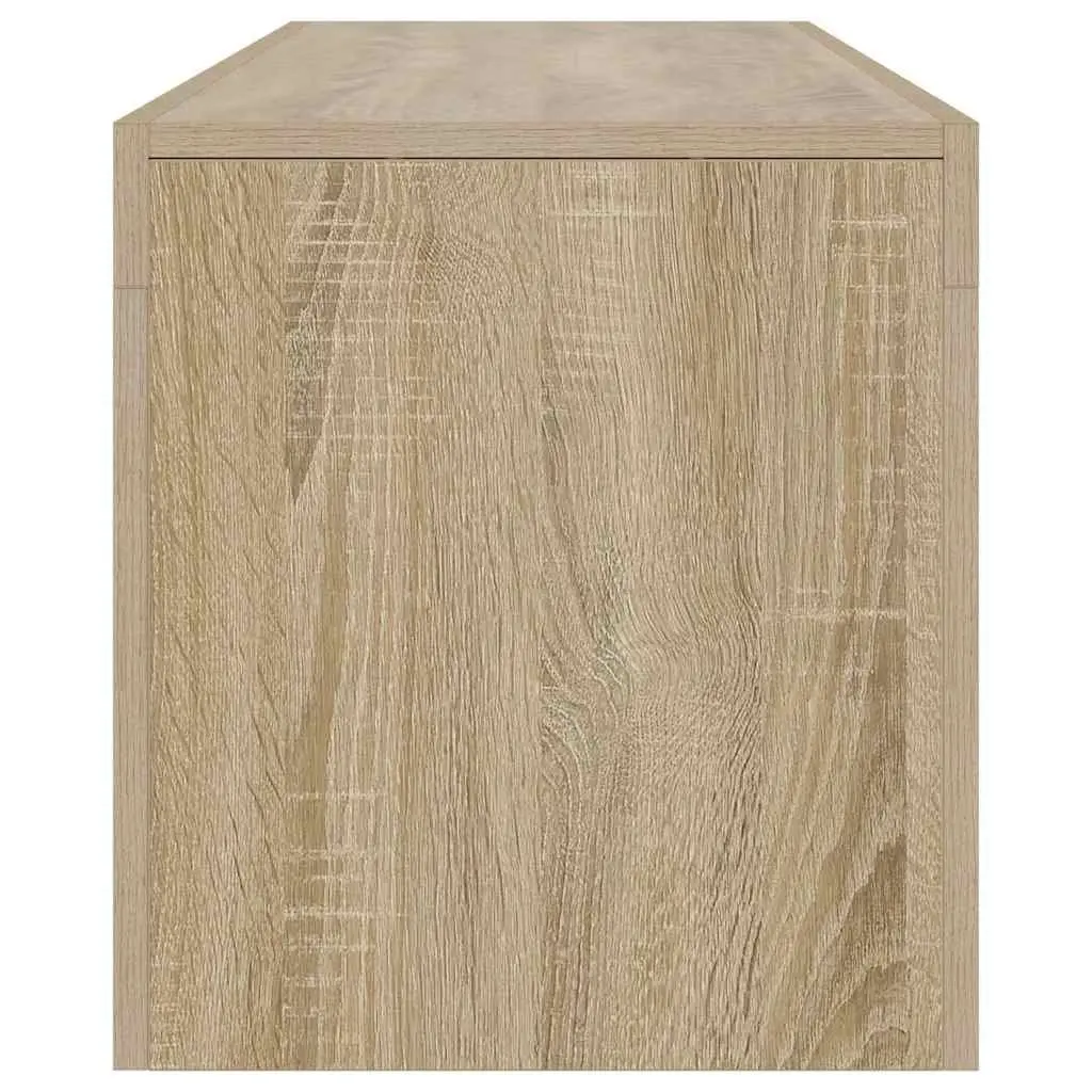 TV Cabinet for Living Room with RGB LED Lights Brown Engineered Wood 140 x 36.5 x 40 cm