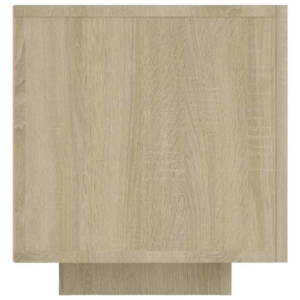 TV Cabinet for Media Storage with RGB LED Lights 160 x 35 x 40 cm Brown Sonoma Oak Modern
