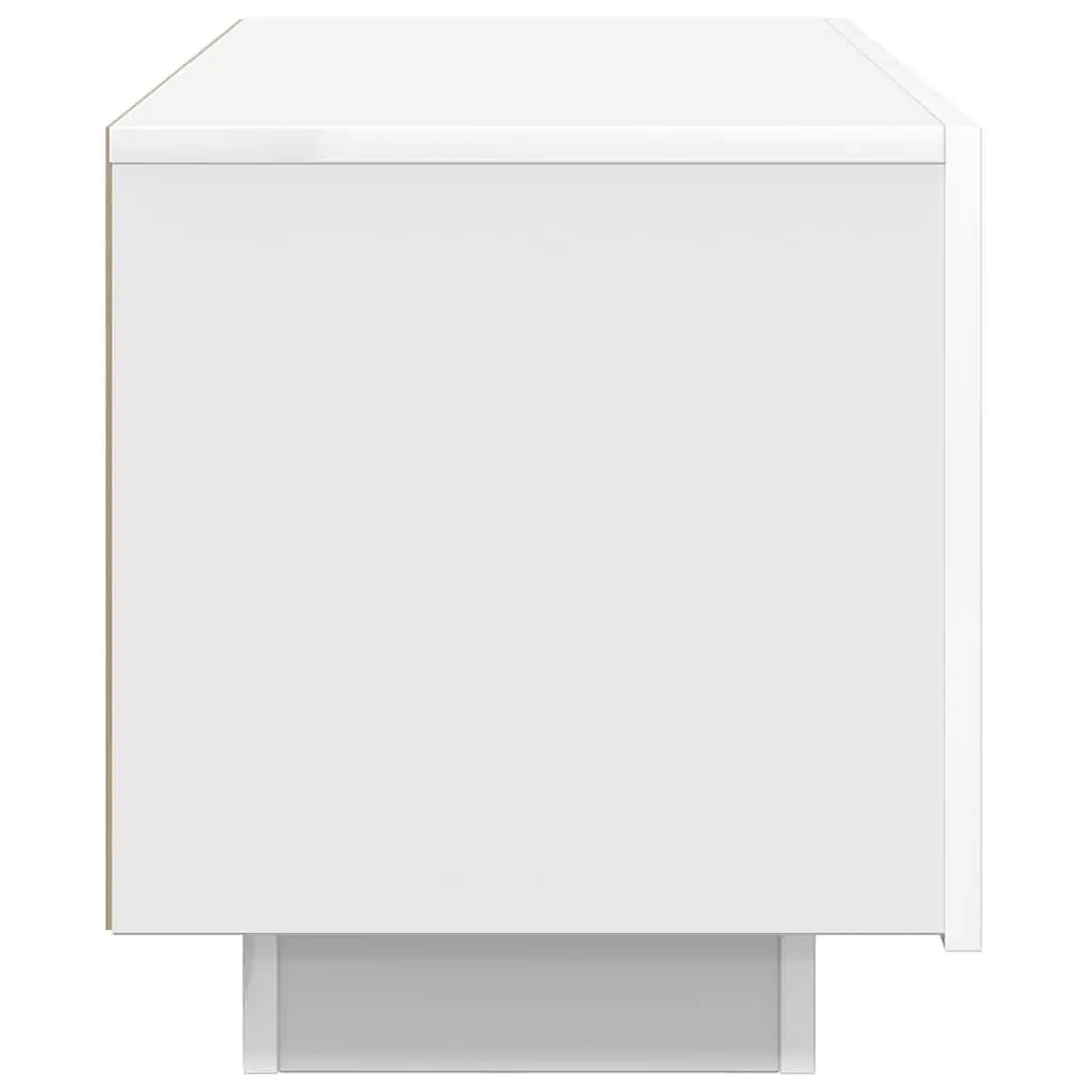TV Cabinet White 100x35x40 cm Engineered Wood Media Unit Storage Organiser