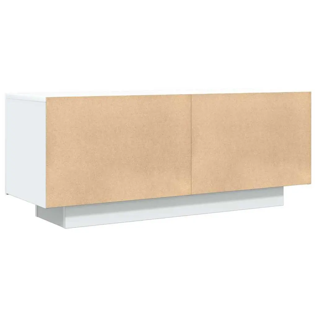 TV Cabinet White 100x35x40 cm Engineered Wood Media Unit Storage Organiser