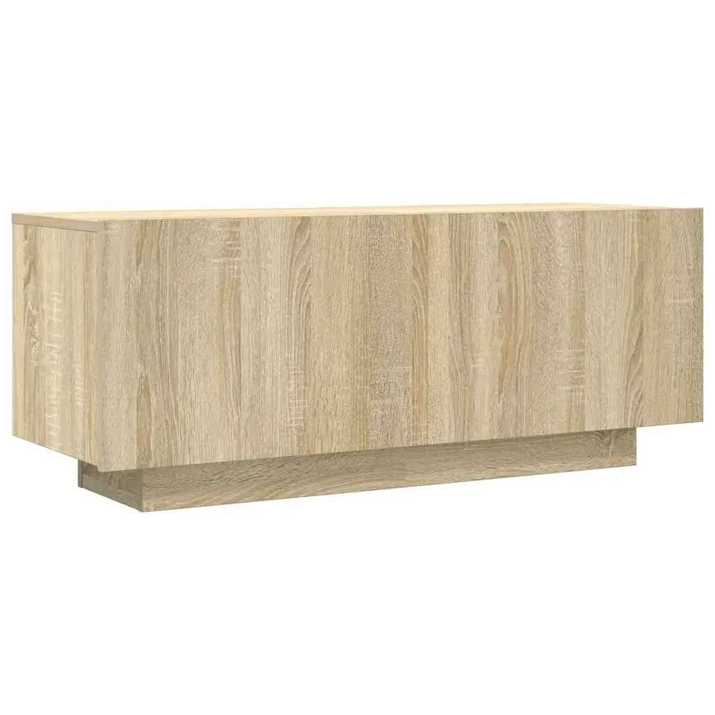 TV Cabinet Unit Sonoma Oak Brown Engineered Wood Media Storage Furniture
