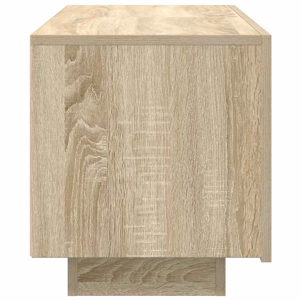 TV Cabinet Unit Sonoma Oak Brown Engineered Wood Media Storage Furniture