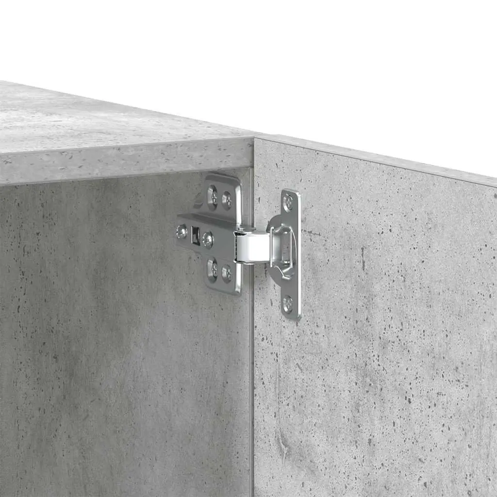 Concrete Grey Media Storage Unit 100x35x40 cm