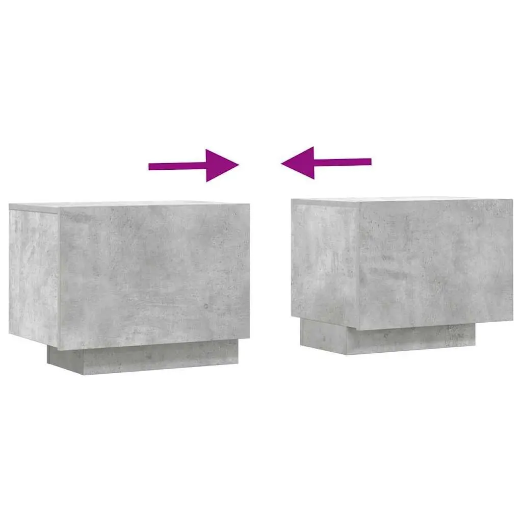 Concrete Grey Media Storage Unit 100x35x40 cm