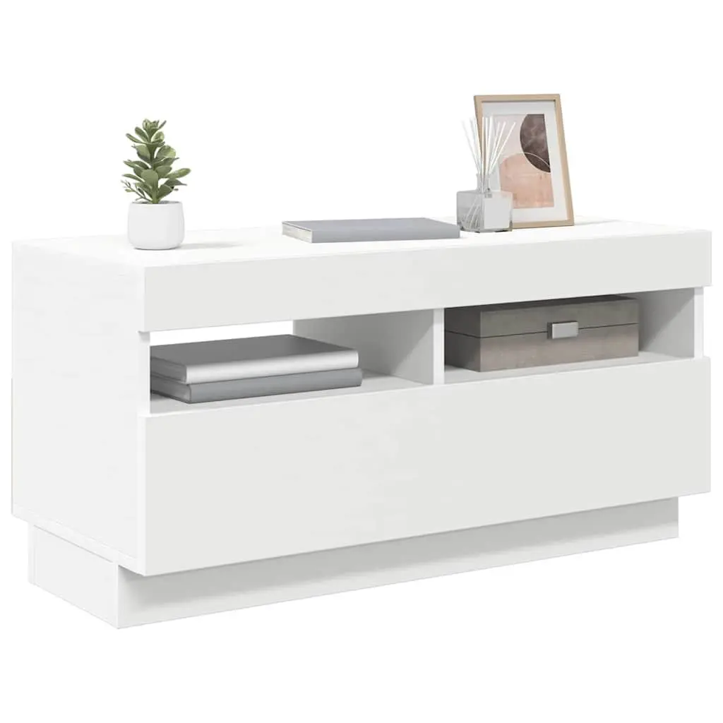 TV Cabinet for Living Room with RGB LED Lights 80x35x40cm