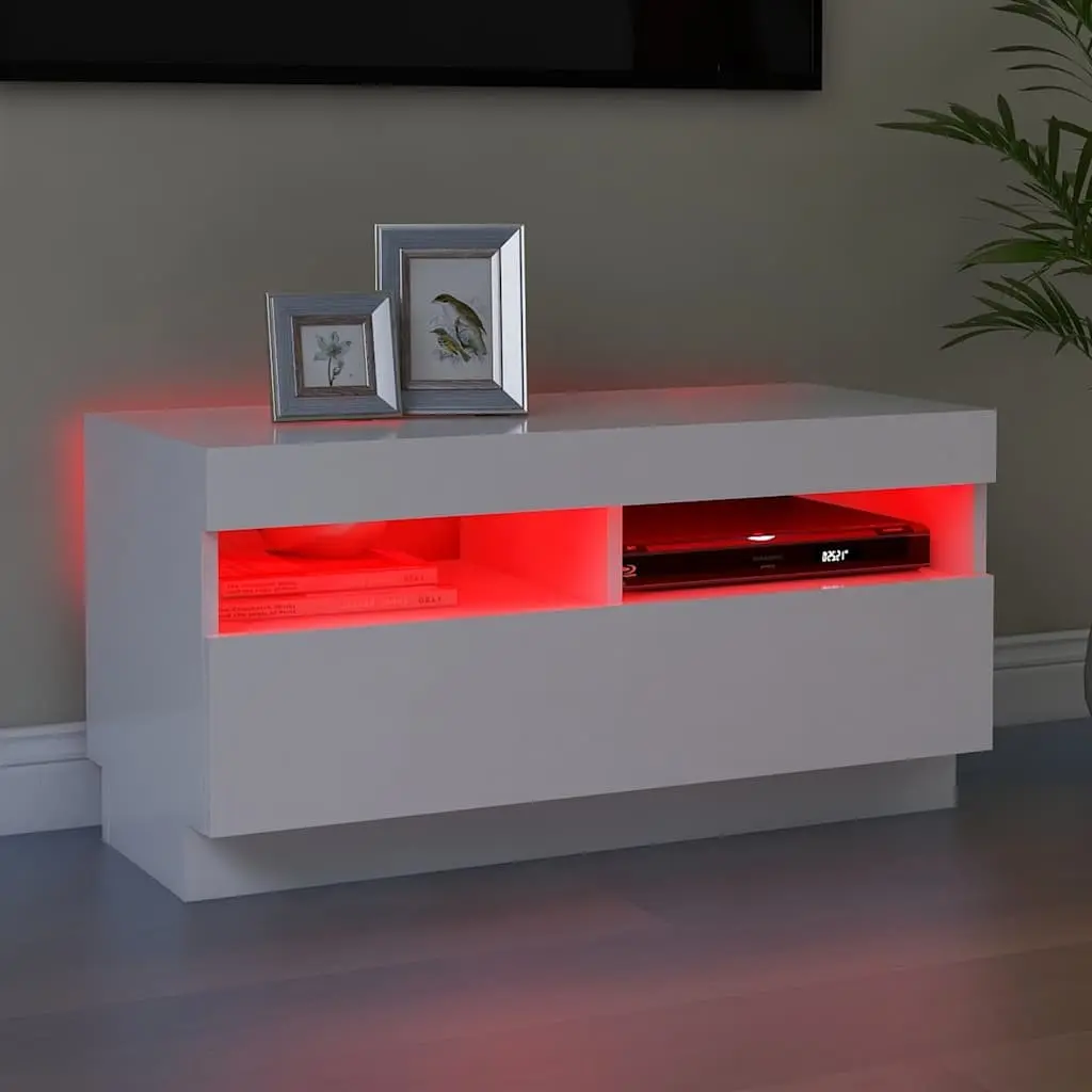 TV Cabinet for Living Room with RGB LED Lights 80x35x40cm