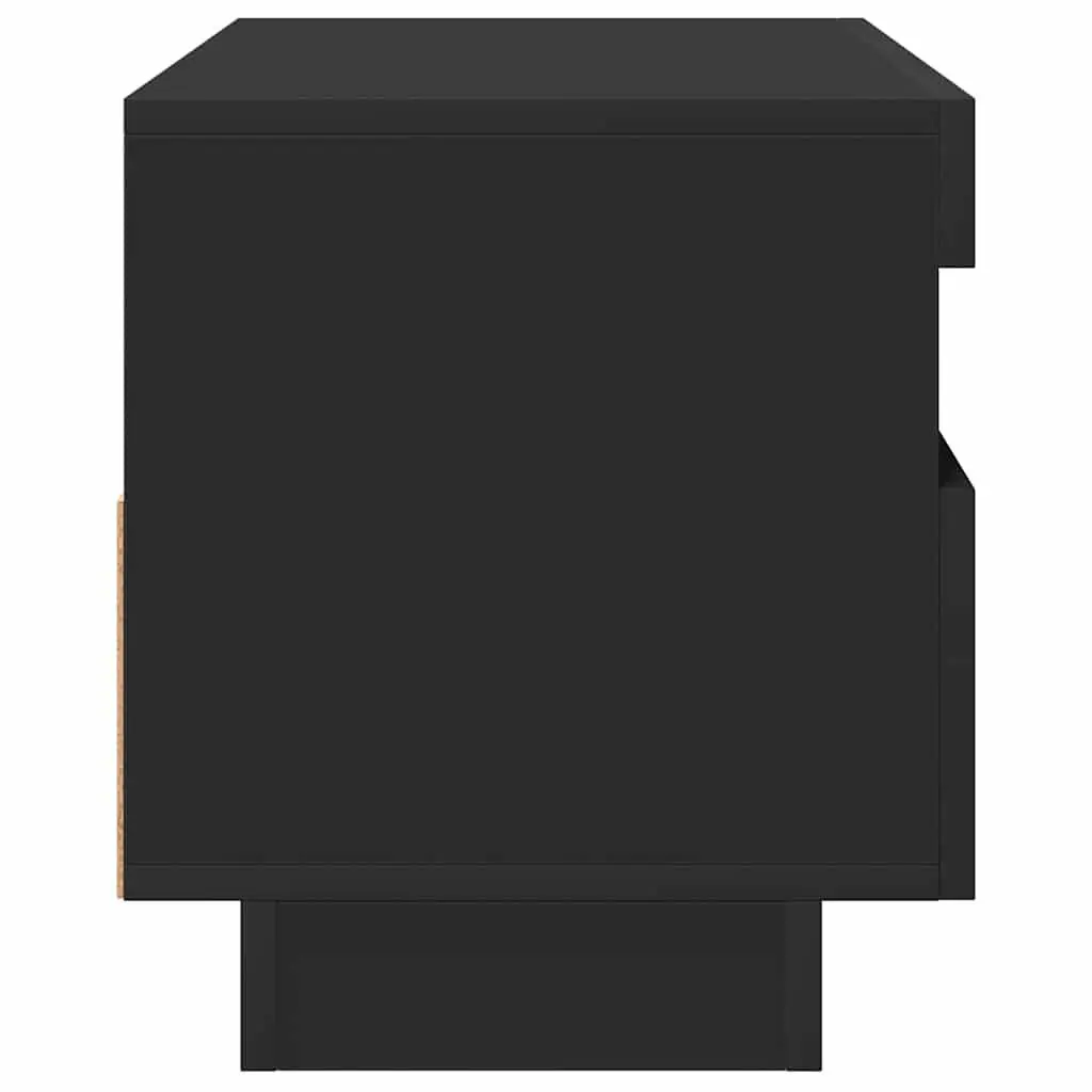 TV Cabinet for Living Room with RGB LED Lights Black 80x35x40cm
