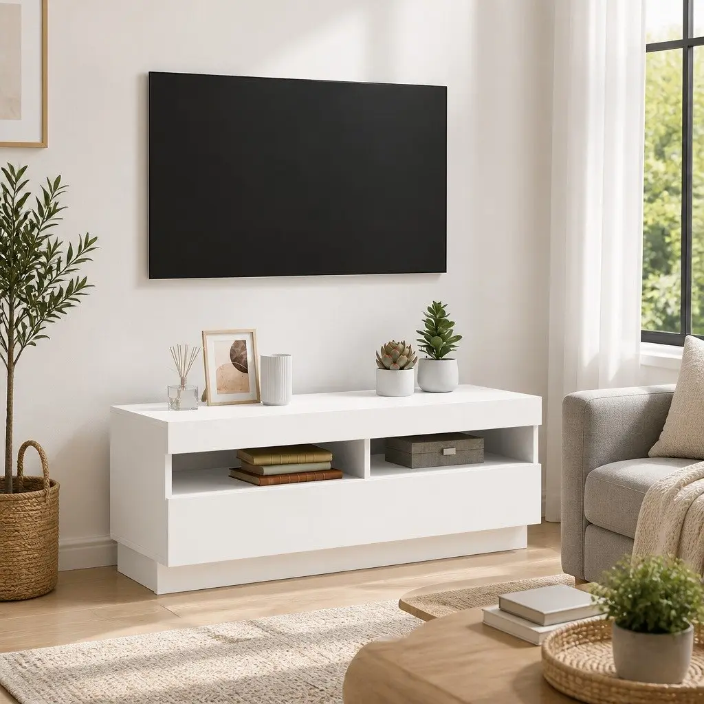 TV Cabinet for Living Room with RGB LED Lights 100x35x40cm