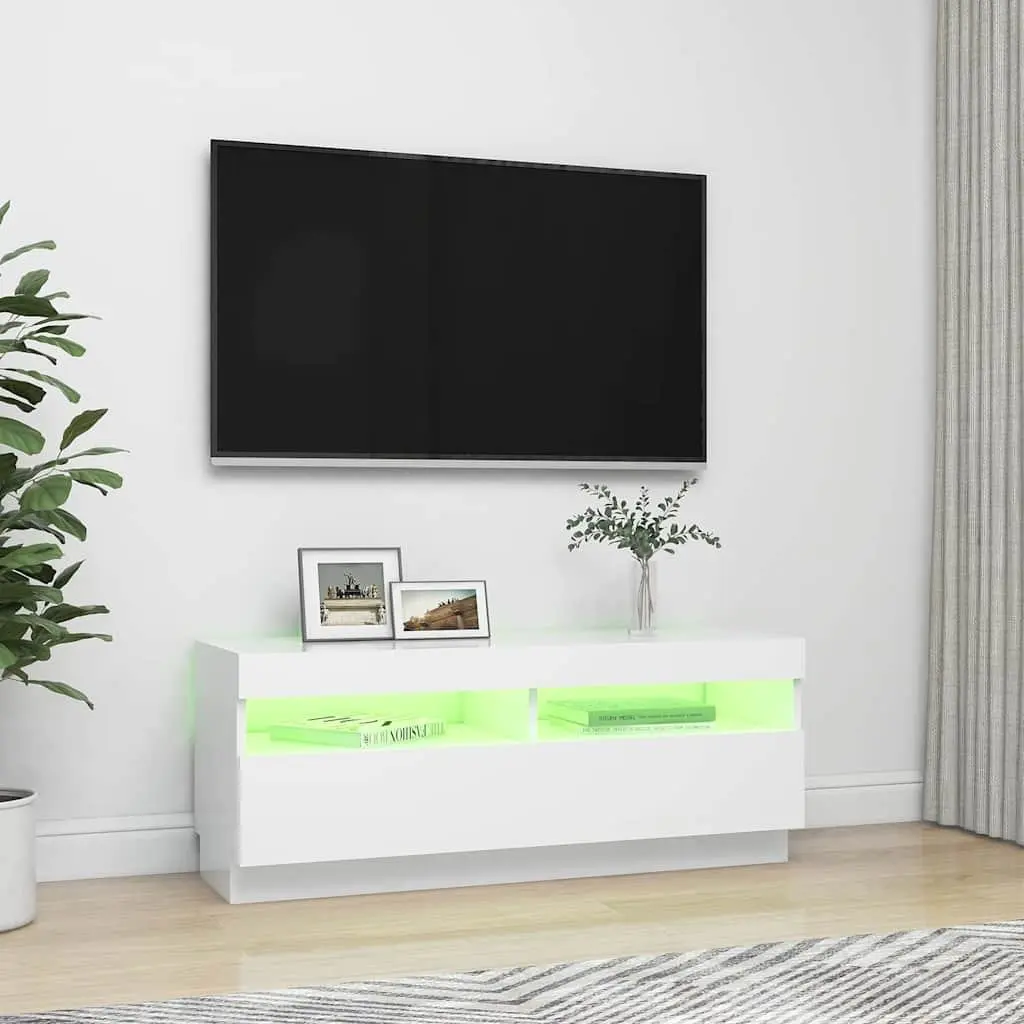 TV Cabinet for Living Room with RGB LED Lights 100x35x40cm