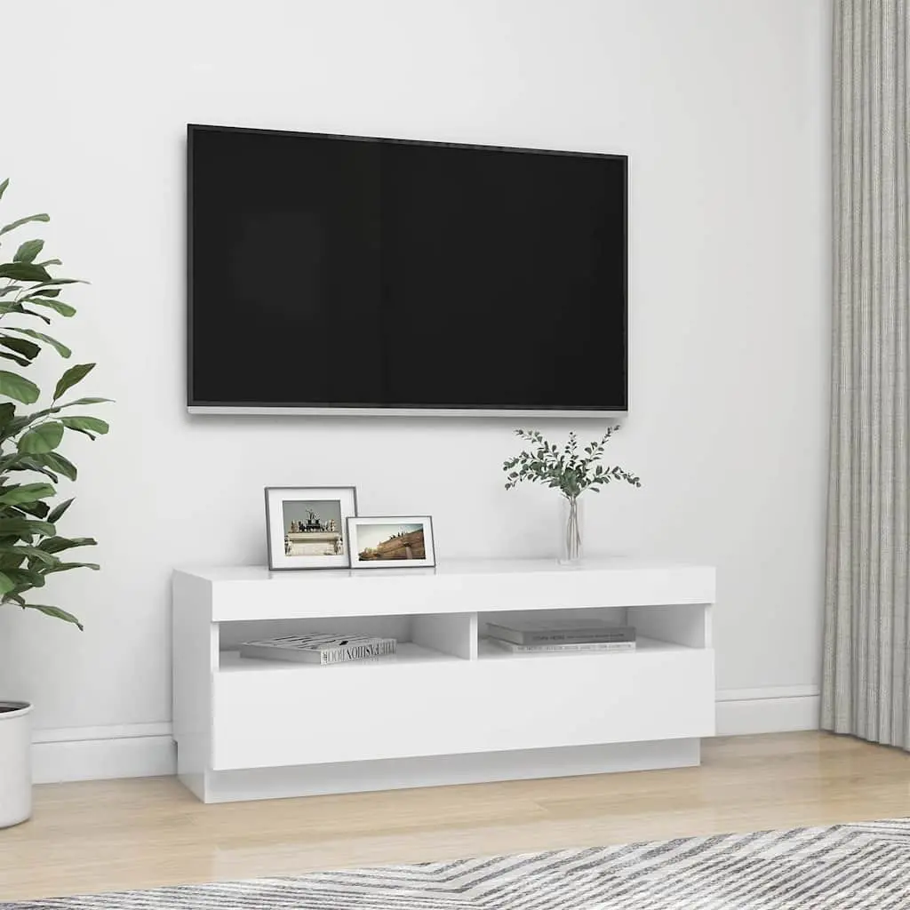 TV Cabinet for Living Room with RGB LED Lights 100x35x40cm