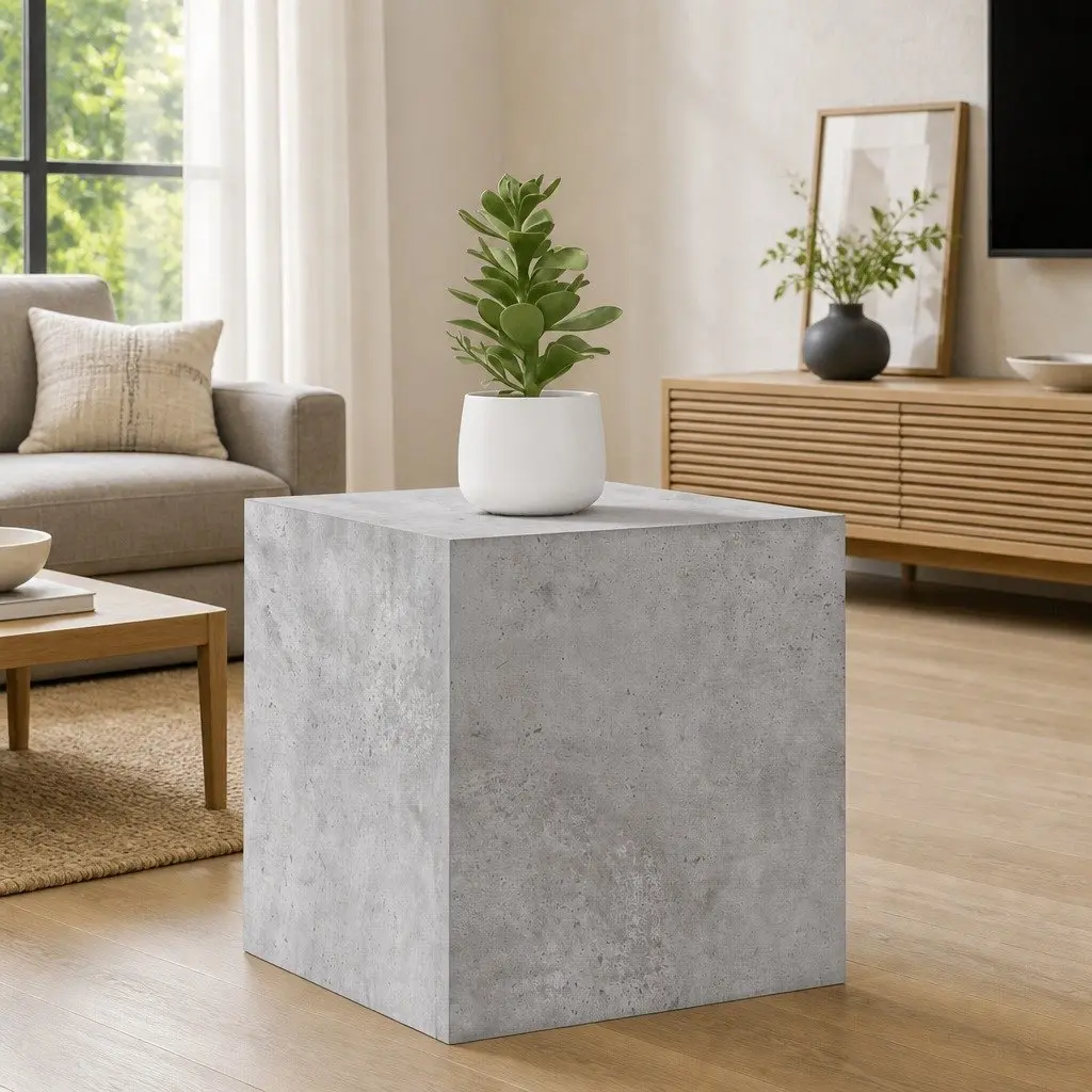 Wall Mounted TV Cabinet Set 4 Pieces Grey Storage Compartment Shelving Unit Living Room Bedroom
