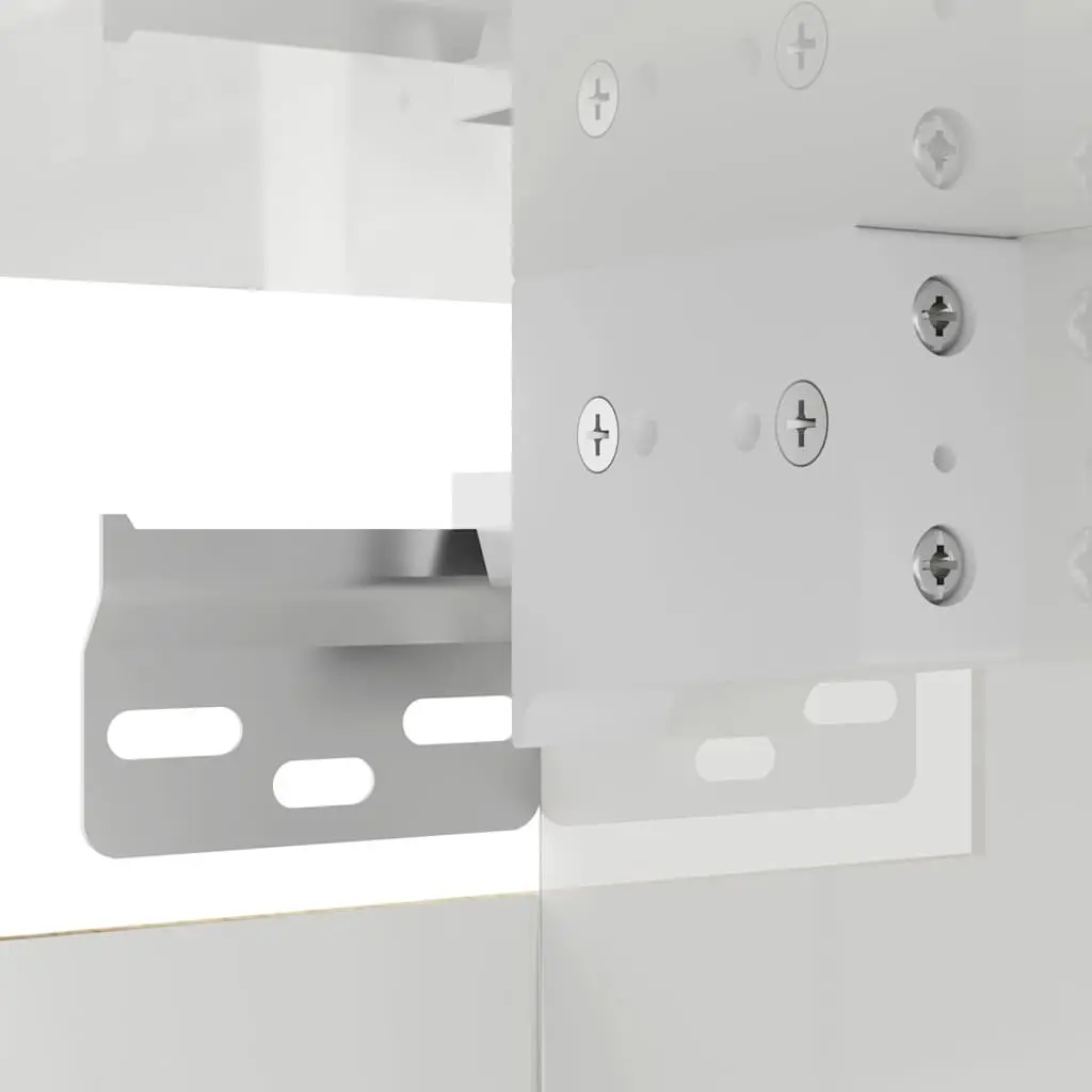 Wall Mounted TV Cabinet for Living Room High Gloss White 30.5 x 30 x 30 cm