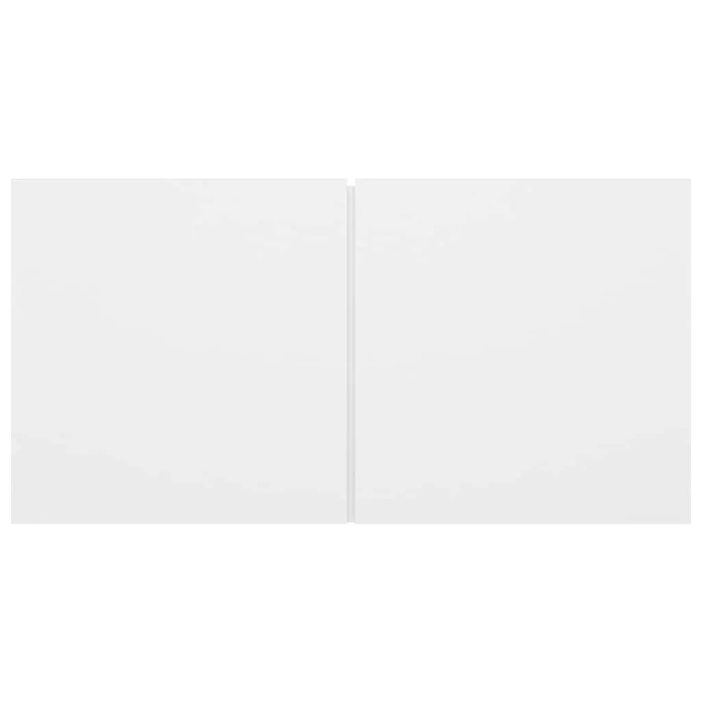 Wall Mounted TV Cabinet Unit for Living Room White Modern 60 x 30 x 30 cm 2 Piece