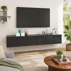 Specifications for Grey Wall Hanging TV Cabinet Set